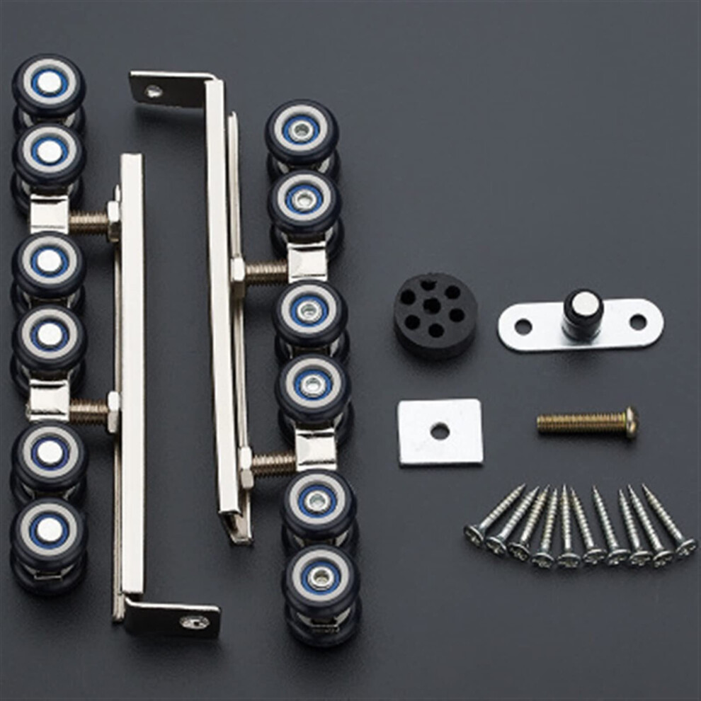 Sliding Door Roller For Hanging, Pulley For Hanging, Silent Rail Wheel, 12 Wheels, Load Capacity 117 Kg, One Pair Per Set, 22Mm. 9412369459121