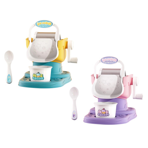 Portable Ice Cream Machine Homemade Dessert Maker-Blue 2