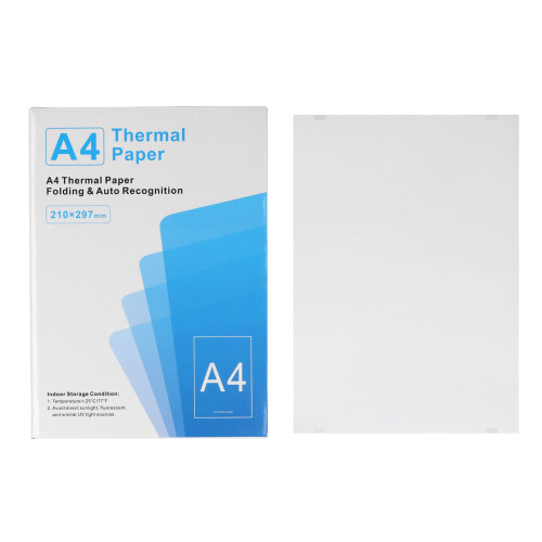 A4 Thermal Paper 100 Sheets 210 x 297mm Quick Dry Inkless Folding Multi-Purpose 2