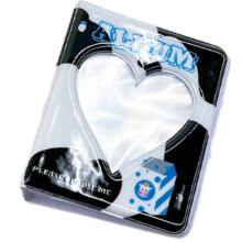 3Inch Photo Album With Hollow Heart Shape 64-Cow love 64 pages