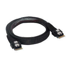 1m Slim SAS SFF-8654 4i 38P Server Motherboard Backplane Cable for Computer Hard Disk