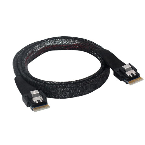 1m Slim SAS SFF-8654 4i 38P Server Motherboard Backplane Cable for Computer Hard Disk