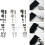 Zipper  kit, replacement slider, bottom stops, for sewing clothes, jeans, 35810 3