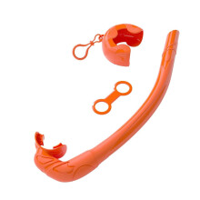 Snorkel made of soft silicone, portable and foldable, easy to breathe, suitable for diving and swimming, E