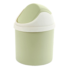 Mini poubelle de bureau en plastique de qualité, couvercle à charnière spécial pour un nettoyage facile et une réduction des odeurs, poubelle