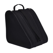 skating skate bag strap, figure skating grip, shoe storage bag, carrying bag for roller skates, fashionable skating shoes, bag black