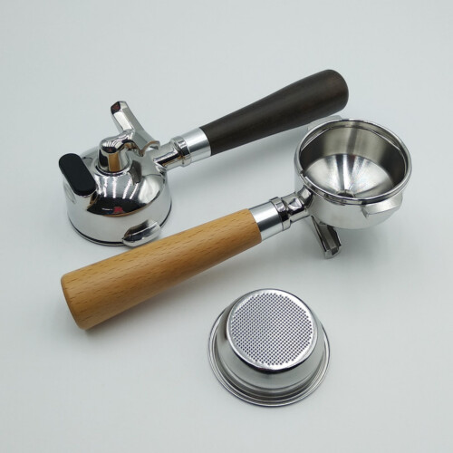 Wood Handle Professional Coffee Handle Espresso Handle for-A 1