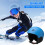 Ski helmet  Hard hat, adjustable, snowboard cap, breathable, multipurpose blue M 2