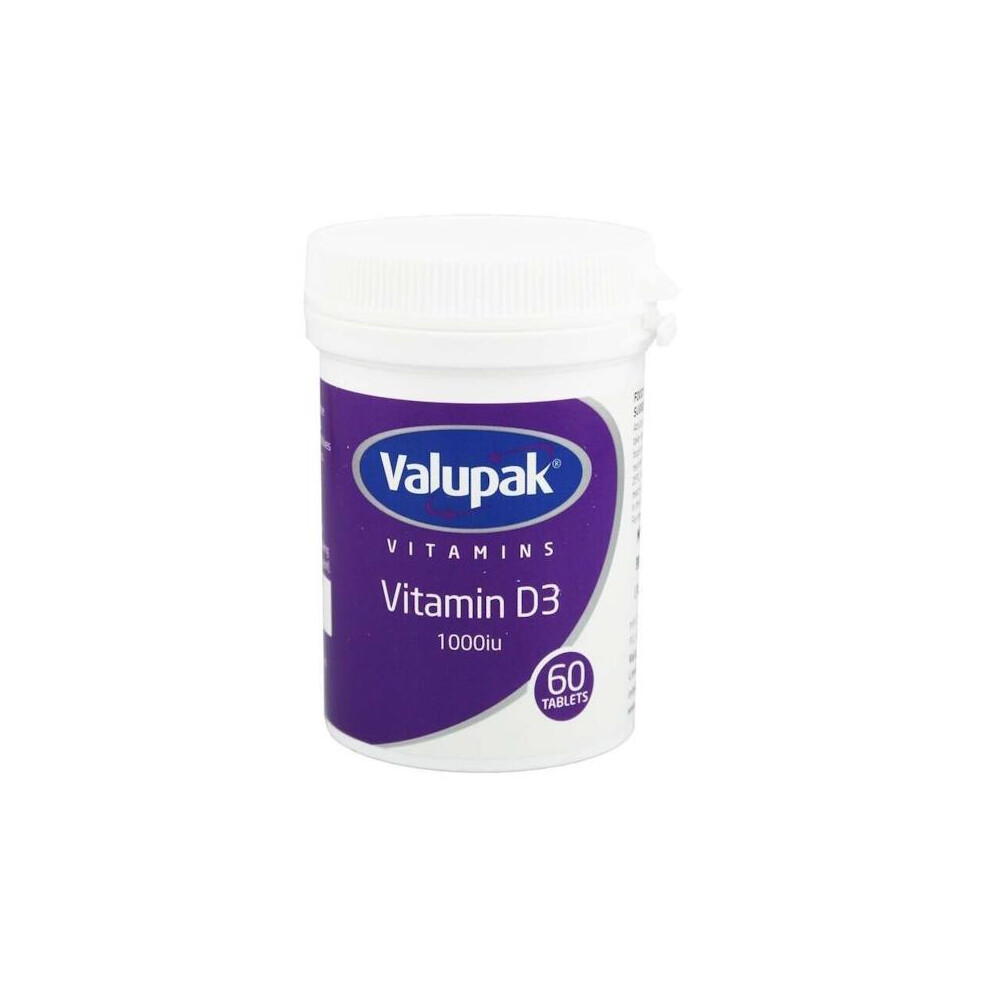 Valupak Vitamin D3 1000iu 60 Tablets