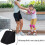 Ice Skate Storage Bag with Strap and Handle, Black 5