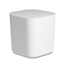 Mini poubelle facile à nettoyer, corbeille à papier de bureau en polypropylène durable, fond antidérapant, solution compacte pour le salon ou la
