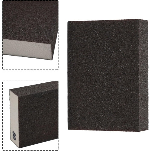 Sponge sanding blocks with 7 different grits for use in DIY and craft projects (80) 1