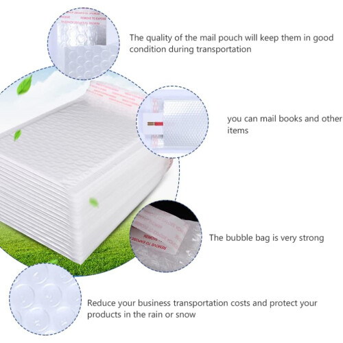 Padded Poly Envelopes Shipping Packages SelfAdhesive Mailing Bags White 2