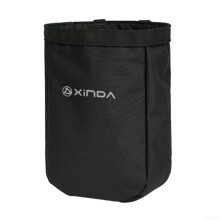 Climbing chalk bag with adjustable belt and design for easy carrying (black)