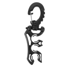 Diving Clip Snorkel Holder Diving Accessories Snorkel Clip Mask Tube Holder Stainless Steel 304 Black