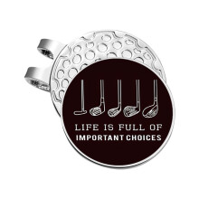 Magnetic Golf Ball Marker Clip Secure Grip for Caps, Gloves, Bags 4.9x1.3cm