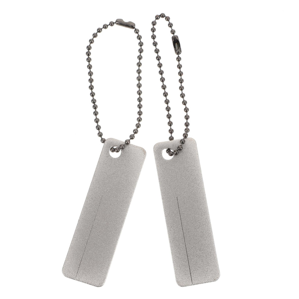 1 Set Sharpening Stone For Kitchen Knives, Multifunctional For Outdoor Activities And Hobby Use, For Knives, Scissors, And Fishhooks, 2 Pieces 9365049412902