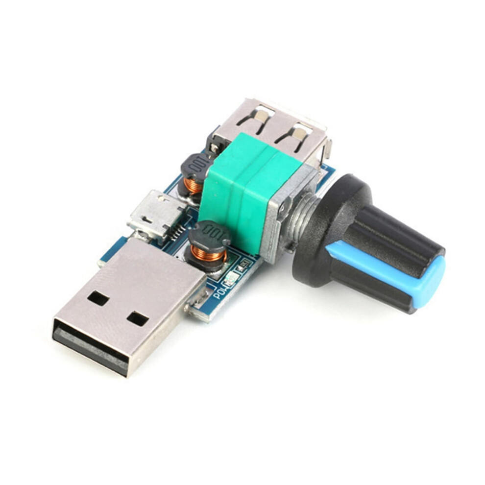 5W Usb Fan Stepless Governor Module Usb Speed Controller 5V Usb 412V Speed Control Knob With Switches For Usb Fan 9412369461384