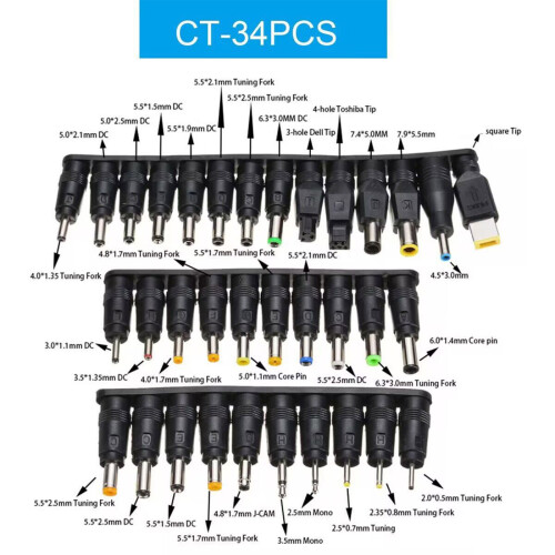Converterkabel met ingang en instelbare spanningen-10 adapters 1
