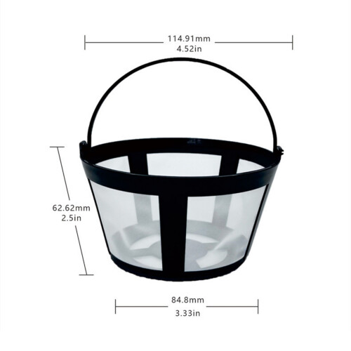 Filtre à café de remplacement, panier réutilisable et-Une pièce 2