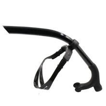 Silicone Swimming Front Breathing Diving Training for the Adults Snorkel Diving for Swimming and Diving Equipment, Black