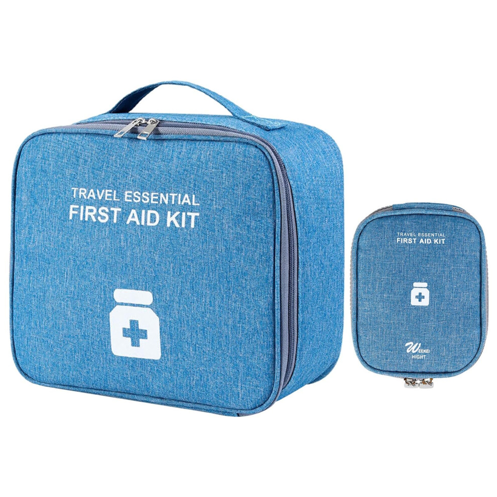 2 largecapacity, waterproof first aid bags, portable medical care bags, travel storage bags.