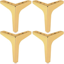 Moderne Ersatzbeine, 4er-Set hochwertige Eisenbeine mit robusten Gummifüßen, für DIY-Möbel, Schränke, Regale, Sofas, Betten, Hocker, Stühle und