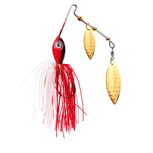 12g 17g Wobbler Spinner Spoons Fishing Lure Artificial Metal Jigging Hard Bait Spinnerbait with Skirt Fishing Tackle (Color: F, Size: 17g) Ref: 6691