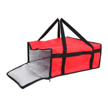 Insulated Bag Pizza Delivery Bag for Takeaway Hot Food Fleece Red