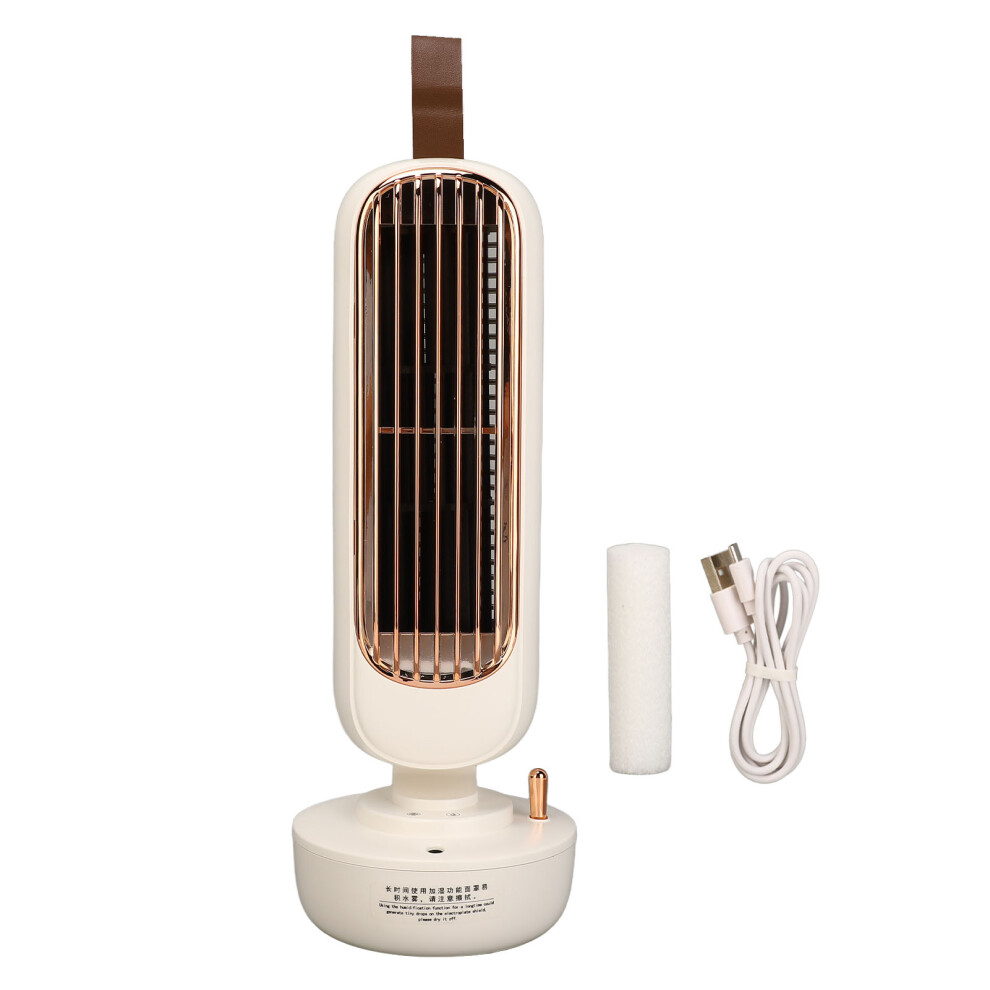 Tower Desk Fan Quiet, Compact Space-Saving Design Usb Portable Electric Fan For Office, Bedroom 9453559768531
