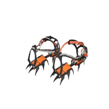 12 Teeth Ice Snow Crampons NonSlip Climbing Gripper Shoe Covers Spike Cleats Stainless Steel Snow S Crampons for Sports Type 1