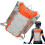 Marathoner Race Water Daypack, Hydration Backpack for Men, Women (Orange) 5