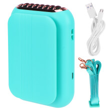Mini ventilatore dal design versatile, convertibile da ventilatore portatile da collo a ventilatore da tavolo, ventilatore personale a velocità
