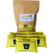 100g Rechargeable Desiccant 5 Pack Moisture Absorbing Bag Desiccant Dehumidifier for Storage Containers and Carry Bags