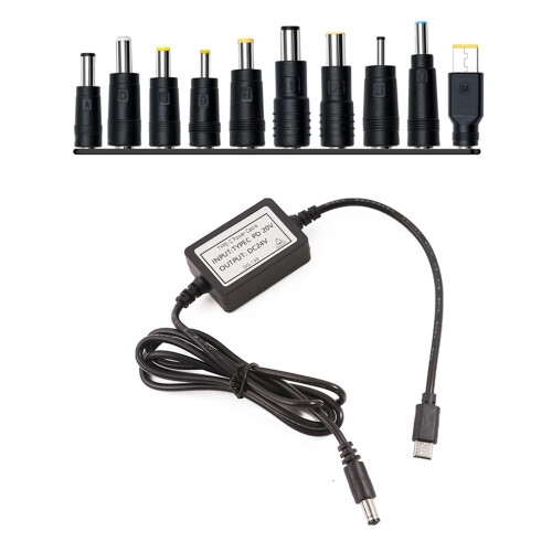 Plastic Adapter Cable 5V 9V 12V 15V 20V USB Boost-10 adapters