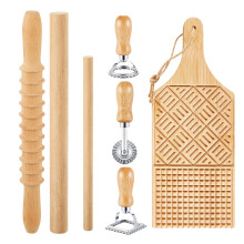 Set voor het maken van houten gnocchi-pasta's, inclusief houten