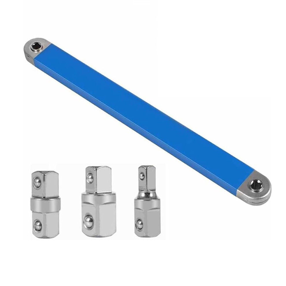 Offset Extension Wrench, 15 Multifunctional Narrow Pull Wrench, As Pictured Carbon Steel Offset Impact Wrench Socket Tool Ref: 7054 9426802956252