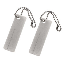 Sharpening Stone Diamond Sharpener Silver Pack of 2