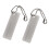 Sharpening Stone Diamond Sharpener Silver Pack of 2 1