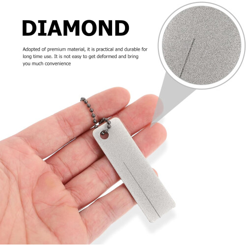 Sharpening Stone Diamond Sharpener Silver Pack of 2 2