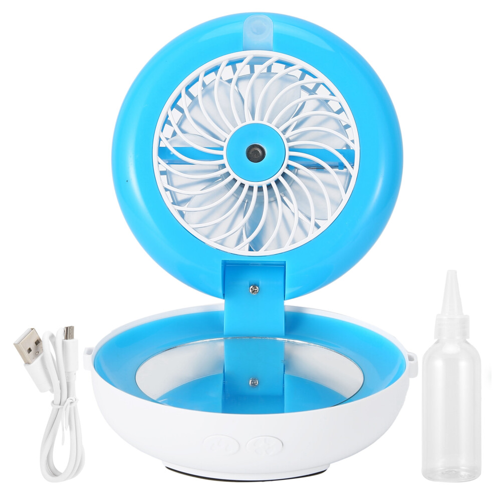 Compact Travel Companion: Cooling Mist Technology For Portable Misting Fan, Rechargeable Battery Operated With Adjustable Speeds, Strong Cooling Abili 9453559769507