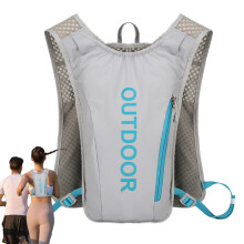 Hydration Backpack, Vest, 5L Backpack Water Vest Lightweight, Breathable, Gray D