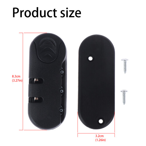 Efficient Black Combination Lock Plastic Appearance Suitcase 2