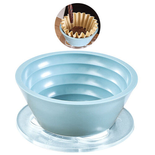 Coffee Filter Pour Over Coffee Maker for Brew Manual-Blue 2
