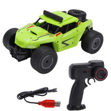 Carro de acrobacias RC camuflado com giros de 360 e luzes de LED, brinquedo de controle remoto de alta velocidade com sistema de absorção de