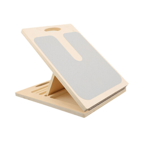 Wooden calf stretching board for squats