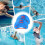 Swimming Hand Paddle, Hand F for Pool Training, 2 Pieces, Adjustable Straps 3