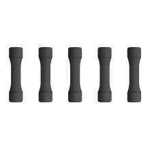 5pcs Baitcasting reel covers fishing box STEST SEAT STREAT STROHRE HAVE SILICONE fish black