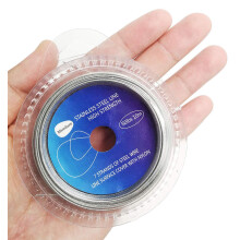 10200lb Vinyl Coated Stainless Steel Fishing Line Leader Wire 10 Meters with 12 Crimp Sleeves 20 LBS Test
