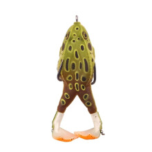 Frog Bait Double Propeller Legs 13.6g Topwater Wobbler for Bass Catfish (90mm)